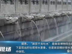 北京暴雨故宫再现千龙吐水 究竟咋梗？
