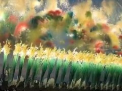 世运会烟花秀太美了 烟花秀简直就是艺术！