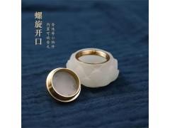 民艾天下古风夜光萤石莲花流苏香囊图2