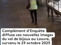 卢浮宫失窃案最新监控画面曝光 4分钟内珠宝被盗（图）