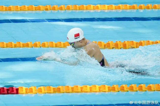 唐钱婷刷新50米蛙泳亚洲纪录