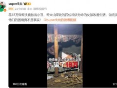 博主称花18万帮大山女孩被骗 虚构困境涉嫌欺诈(图)